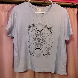 Blue baby tee